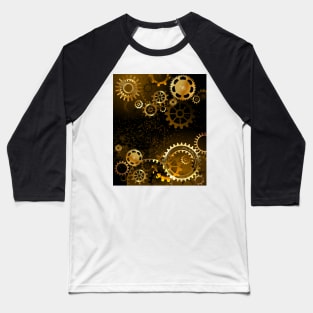 Background with gears ( Steampunk ) Baseball T-Shirt